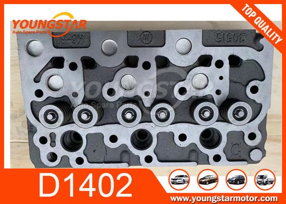 Conjunto de cabeça de cilindro Kubota de ferro fundido / peças sobressalentes de caminhão D1402