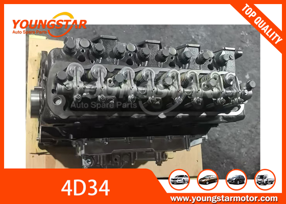 Mitsubishi 4D34 3.9L Inline 4-Cylinder Diesel Engine Long Block Assembly 100% Brand New