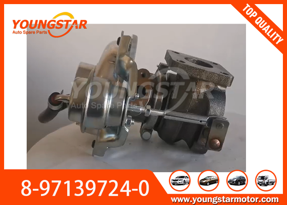 Turbocompressor de material de aço para motor ISUZU 4JB1T OEM substituição 8-97139724-0 1118010-44